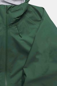 <b>Men's</b> Light Gray Hooded Waterproof Windbreaker <b>Jacket</b> Casual Spring Polyester Zipper Closure Regular <b>Jacket</b> For <b>Men</b> - Product Image 4