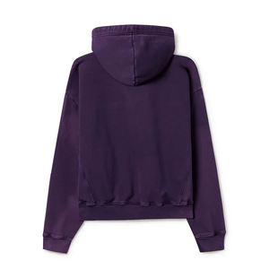 Sudadera básica descolorida por el sol, ligera, de algodón, estilo casual para uso diario, estilo urbano, viajes, descanso y comodidad relajada. - Product Image 2