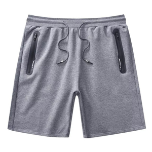 Factory Direct Sales Casual Men's Cotton Solid <b>Quick</b> <b>Dry</b> Breathable Workout Training <b>Shorts</b> with Drawstring Closure - Product Image 2
