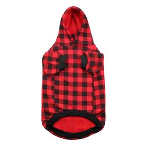 Sudadera con Capucha para Perro, Diseño Casual Otoñal con Bolsillo, Felpa de Alta Calidad, Color Rojo - Product Image 3