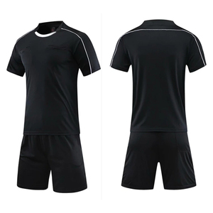 <b>Men</b> <b>Basketball</b> Uniform Set Short Sleeve Jersey Black Shorts 100 Polyester Moisture Wicking Regular Fit Adult Sports Apparel - Product Image 2