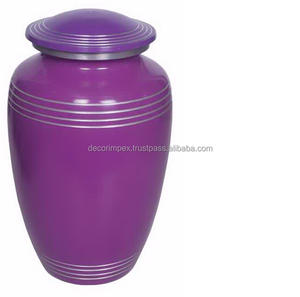 Urne funéraire en aluminium finition naturelle, de qualité durable et légère Urne funéraire classique de style américain - Product Image 1