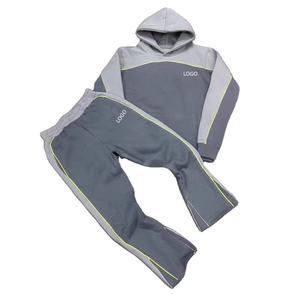 Sweats à capuche personnalisés avec ensemble 100% coton sweat à capuche surdimensionné et joggers ensemble sweat à capuche vintage délavé pour hommes - Product Image 3