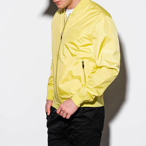 High Quality Men's Autumn Bomber <b>Jacket</b> with Front Zipper Closure <b>Thin</b> Design <b>Waterproof</b> Nylon Woolen Coat - Product Image 4