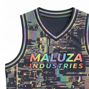 Uniforme de Baloncesto Sublimado Personalizado, Diseño Personalizado, Conjunto de Camiseta y Pantalones Cortos para Equipo, 100% Poliéster, Malla Transpirable, Ropa Deportiva - Product Image 2