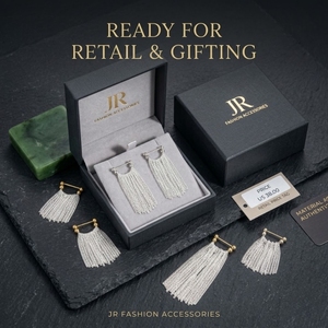 Wholesale Classic PVD Gold Plated Alloy Princess Cut Short Tassel <b>Drop</b> Earrings for Party Gift - Product Image 3