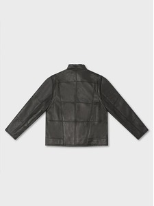 เสื้อแจ็คเก็ตหนังสีดำสำหรับผู้ชาย รุ่นเวสท์เฮเวน คลาส - Product Image 2