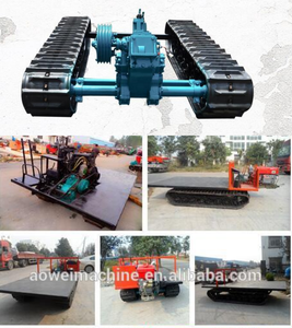 मिनी ट्रांसपोर्टर रबर ट्रैक चेसिस हवाई जहाज के पहिये 0.5Ton 120T क्रेन टैंक लोडर ट्रक Minig ड्रिल रिग खेत - Product Image 6