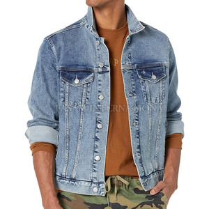 Chaqueta de Invierno para Hombre de Material Duradero, Marca Privada, Ropa de Moda, Chaqueta de Mezclilla Personalizada para Hombre - Product Image 2