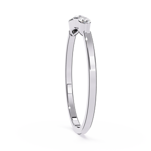 Anillos apilables de oro macizo de 14k con diamantes talla marquesa para mujer, ideales para regalo, compromiso, aniversario o boda. - Product Image 6