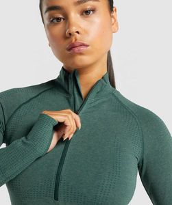 Regular Full Zipper Breathable Front Logo Yoga <b>Jacket</b> Women's Athletic Sport Fitness <b>Workout</b> Running Activewear High Quality - Product Image 5