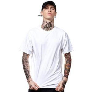 T-shirts de luxe surdimensionnés Fabricants de vêtements pour hommes Streetwear T-shirts pour hommes Vente en gros de t-shirts vierges à col rond pour hommes - Product Image 2