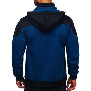 Traje deportivo para hombre Color sólido Tablero ligero Fleece Cálido Otoño e invierno Suéter Sudadera con capucha Cremallera Conjuntos para hombre - Product Image 2