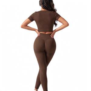 Ropa Deportiva STAR SPEED Personalizada de Alta Calidad en Nailon/Spandex Sólido, Talla Grande, Cintura Alta, Cuello Redondo, Elástica, de Secado Rápido - Product Image 6