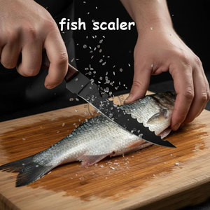 Ensemble de 3 couteaux à fileter le poisson en acier inoxydable faits à la main, lames flexibles, manches en bois de rose, ambidextres, longueurs de lames de 6/7/8 pouces - Product Image 2