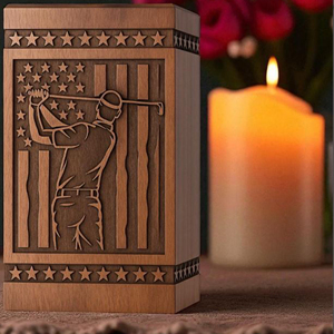 Designer Engraved Wooden Urn Box Manufacturer - Product Image 6