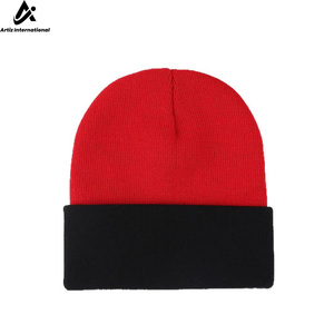 Wholesale Custom Super Quality <b>Wool</b> Blend Breathable Waterproof Unisex Jacquard Plaid <b>Beanie</b> Hats Custom Printed Logo Winter - Product Image 4