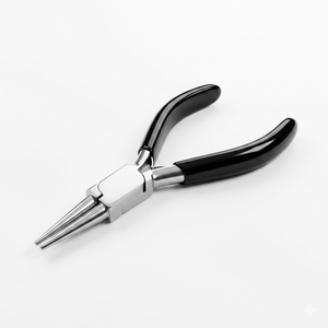 Pince à bec rond en acier inoxydable, coupe conique pour la fabrication de bijoux, outil de torsion de fil DIY - Product Image 1