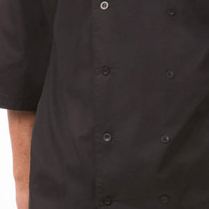 Chaqueta de Chef Unisex de Mezclilla Tejida con Logotipo Personalizado, Mangas Cortas/Largas, Uniforme para Restaurante, Hotel, Cocina y Servicio de Alimentos - Product Image 2