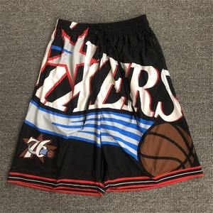 Shorts de basketball pour hommes de qualité supérieure, imprimés par sublimation, personnalisés, 100% polyester, coupe classique, taille à cordon de serrage, imprimé multicolore, short pour hommes - Product Image 5