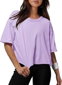 Camiseta Corta de Algodón Grueso para Mujer, Corte Cuadrado, Estilo Urbano, Hip Hop, Ropa Femenina - Product Image 2