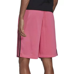 Shorts de sport décontractés pour hommes, en molleton de coton, avec bandes latérales, taille élastique, longueur genou, pour l'été - Product Image 4
