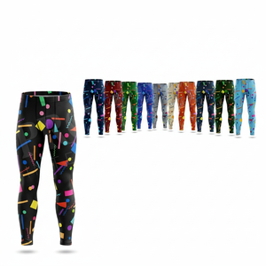 Accepted Private Label Whole Sale <b>Compression</b> Leggings Custom Printed Gym Running Yoga Workout Athletic <b>Tights</b> Fitness Pants - Product Image 1