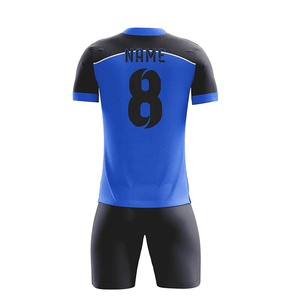 Conjunto de camisetas de fútbol personalizable al por mayor, kits de fútbol sublimados transpirables con nombre y diseño personalizados - Product Image 5