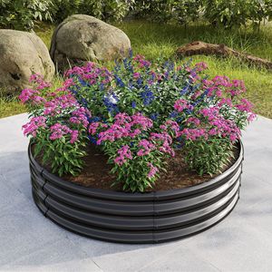 Jardinière surélevée en métal de 47,24 x 11,4 po pour l'extérieur, bac à plantes surélevé pour légumes, idéal pour les jardins et patios. - Product Image 4