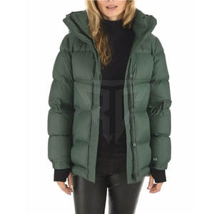 <b>Ladies</b> Fashion Puffer <b>Jacket</b> Winter Warm Hooded Outdoor Breathable Waterproof Windproof Solid Color <b>Lightweight</b> New Quality Logo - Product Image 4