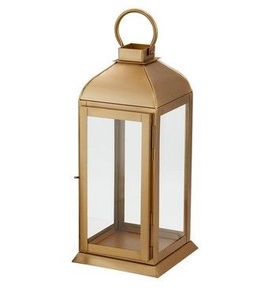 New Trending2026 Selling Metal & Glass <b>Lantern</b> With <b>Gold</b> Finish Metal Candle <b>Lanterns</b> for Outdoor & Home Decor - Product Image 4