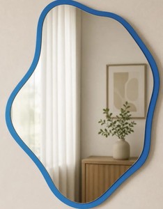 Espejo Decorativo de Pie con Diseño Art Deco Cóncavo de Lujo, con Pantalla LED, para Decoración de Interiores del Hogar - Product Image 1