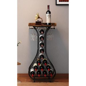 Porte-bouteilles rectangulaire en métal - Product Image 4