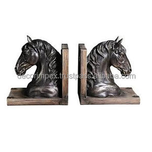 Sujetalibros con cabeza de ciervo, comúnmente están hechos de resina fundida a mano con acabados como burlwood o una apariencia de bronce - Product Image 5