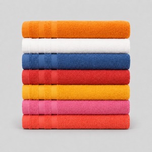 Serviette en tissu éponge de qualité supérieure, dotée d'une surface moelleuse et d'une forte absorption d'humidité, idéale pour le bain, le fitness, les voyages et les soins quotidiens. - Product Image 4
