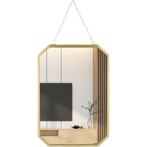 Factory Direct Modern Scalloped Gold Wall <b>Mirror</b> Ornate Metal Frame Decorative <b>Hanging</b> <b>Mirror</b> for Luxury Hotel & Home Decor - Product Image 3