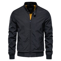 Blouson Bomber Hiver 2025 de Haute Qualité avec Poches Zippées pour Hommes et Femmes, Logo Personnalisé, Décontracté, Col Montant, Effet Délavé, Tendance Streetwear