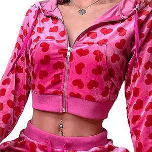 Sudadera Corta con Capucha para Mujer, Transpirable, de Poliéster y Algodón, Personalizable, Estilo Pullover - Product Image 2