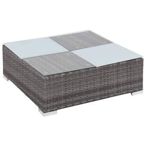 Juego de 12 Muebles de Patio Modulares de Ratán Sintético PE en Gris y Gris Oscuro, Colección Elegante de Muebles para Exteriores - Product Image 6