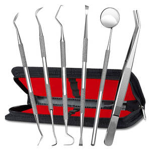 Kit de Instrumentos de Profilaxis, Juego Completo de Instrumentos de Higiene Bucal, Kit de Instrumentos de Profilaxis, Juego de Herramientas de Cuidado Dental para Dentistas - Product Image 1