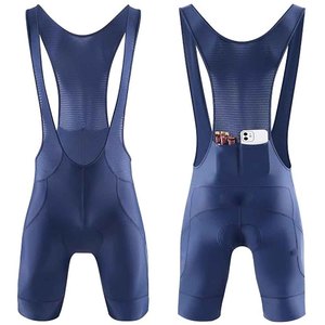Cuissard de cyclisme pour homme, coupe classique, bleu, en Spandex, anti-humidité, respirant, sans coutures, avec logo personnalisé, service OEM pour équipes personnalisées - Product Image 2
