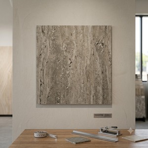กระเบื้องพอร์ซเลนลายหินอ่อนสีเบจ ขนาด 60x60 ซม. ผิวด้าน แกะสลักเคลือบเงา สำหรับปูพื้นและผนัง โครงการวิลล่า รับผลิตตามแบบ OEM มาตรฐาน ISO - Product Image 2