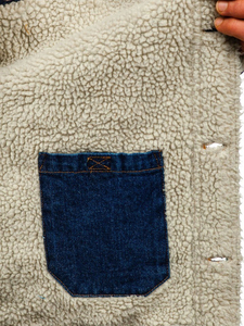 Hot Sales Men's High Quality Winter Design Varsity <b>Jacket</b> Fur Lined <b>Denim</b> <b>Jackets</b> With Fleece Fur Made Thicker Coat Street Style - Product Image 5