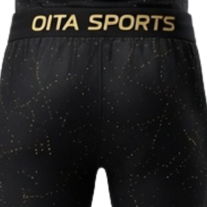 <b>Black</b> Gold <b>Men</b> Compression T Shirt and <b>Shorts</b> Set Quick Dry Stretch Fitness Training Gym Running Workout Athletic Sportswear - Product Image 5