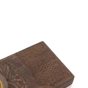 Quemador de Incienso de Madera Tallada al por Mayor, Incensario Geométrico de Lujo para Bakhoor, Decoración Moderna Islámica para el Hogar, Oficina o Mesa - Product Image 6