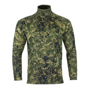 Chemise de performance tactique camouflage à manches longues et col zippé 1/4 pour homme, respirante, pour la chasse, la randonnée et la pêche en extérieur - Product Image 1