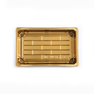 Prato de Sushi Plástico Descartável para Viagem, Bandeja Retangular para Sushi com Tampa, Vendas por Atacado - Product Image 6