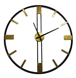 Metal Wall <b>Clock</b> with Elegant Design Mechanical Movement Waterproof & Luminous-for Home Office Wedding Decor - Product Image 1