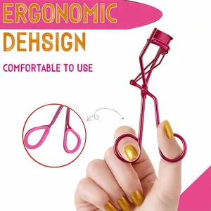 Recourbe-cils en acier inoxydable UBI, design ergonomique sans pincement pour toutes les formes de yeux, avec instructions pour les voyages - Product Image 2