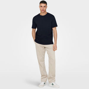 T-shirt unisexe à col rond en coton/polyester, coupe oversize/slim, personnalisable, 200/250/260 g/m², vente en gros - Product Image 3